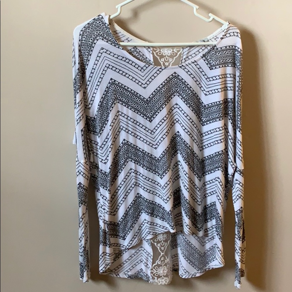 White flowy Charlotte Russe top